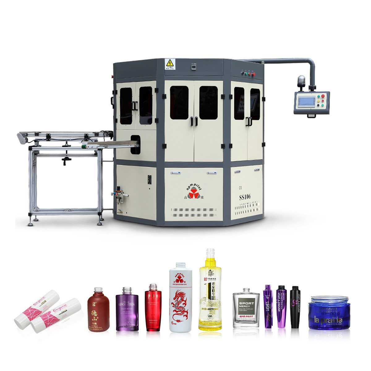 Argraffu sgrin awtomatig a pheiriant stampio poeth